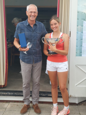 Ladies singles winner Eli Buttimore