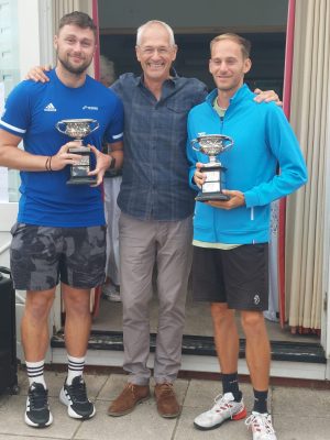 Jack Smith and Cam men's double champs